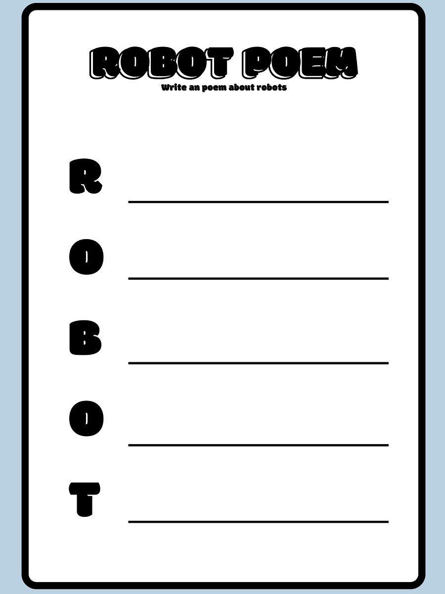 Fun Robot Adventures Activity Worksheets product image (7)