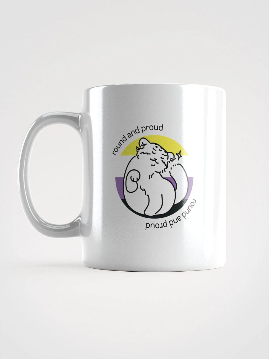 Round and Proud Manul Nonbinary Version - White Mug product image (18)