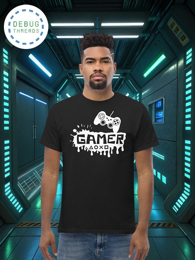 "Gamer" Game Controller Silhouette T-Shirt product image (1)
