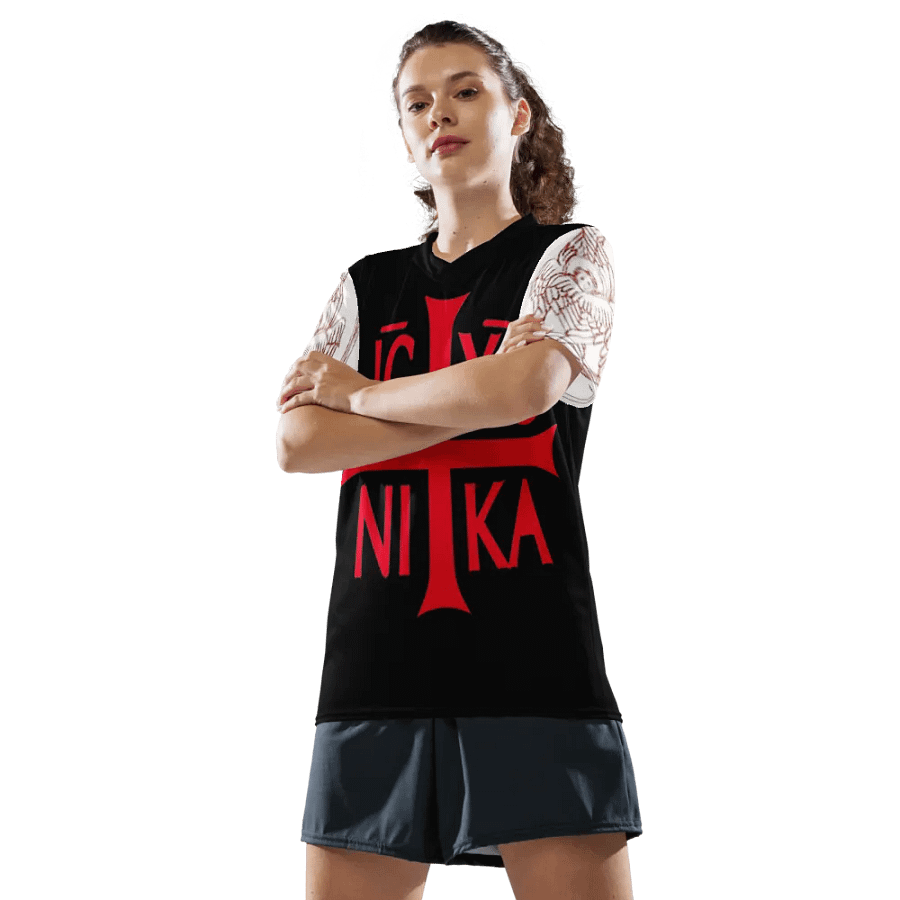 Jesus Christ Conquers All-Over Print Sports Jersey product image (10)