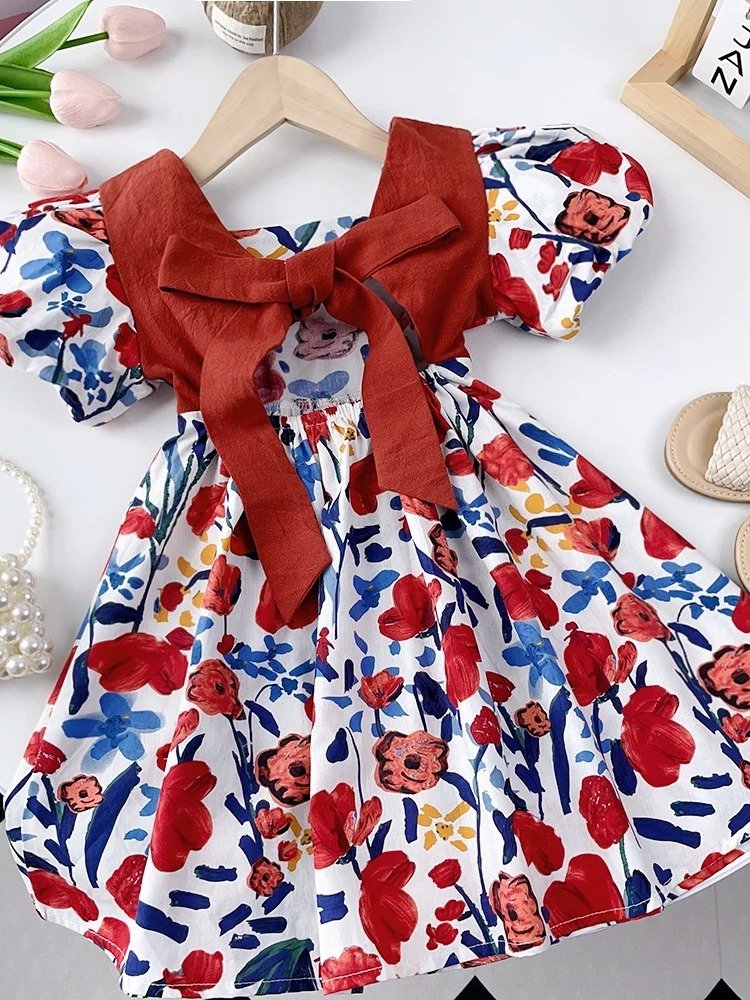 Tulip Blush Puff Sleeve Dress product image (3)