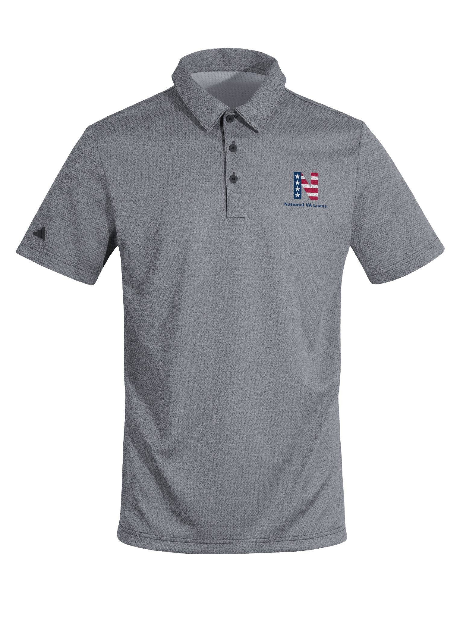 National VA Loans - Adidas Space-Dyed Polo Shirt product image (13)