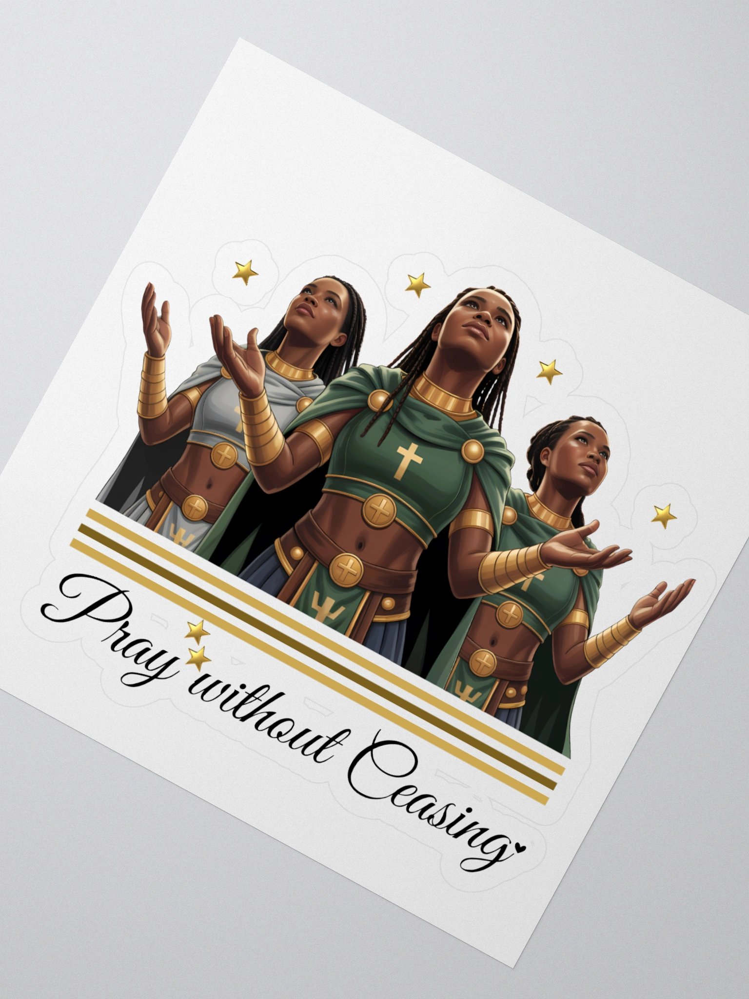 Faithful Warriors Christian Kiss Cut Sticker product image (2)