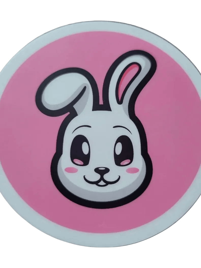 3x3 Round Bunny Stickers product image (1)