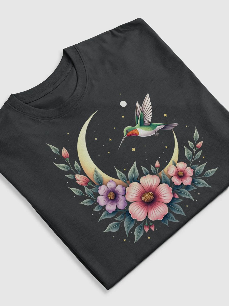 Celestial Hummingbird with Moon and Floral Bloom Design product image (5)