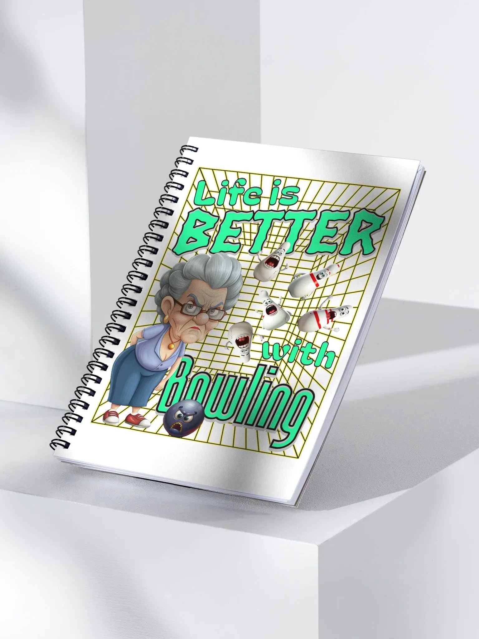 Life Is Better With Bowling Spiral Notebook product image (2)