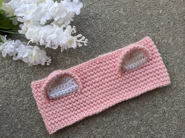 Crochet Kitty Ears Headband Pattern product image (2)