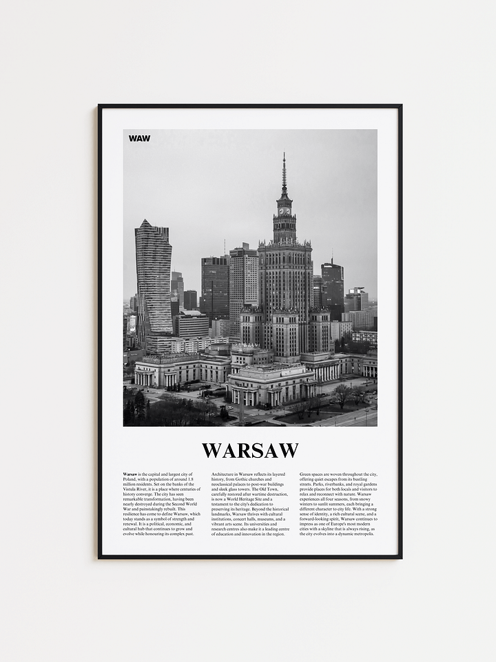 Warsaw 01 Newspaper Poster product image (1)