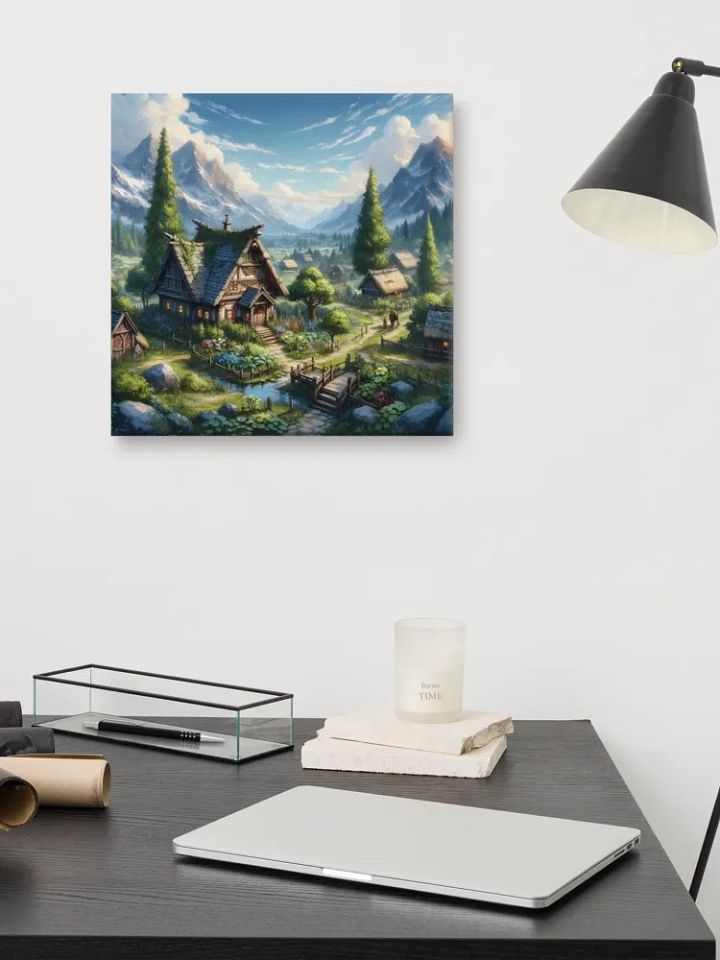 Enchanting Mountain Village Canvas product image (1)