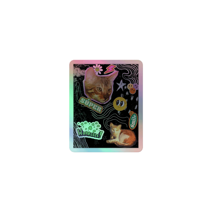 STICKERDOODLE holographic kiss-cut sticker product image (1)