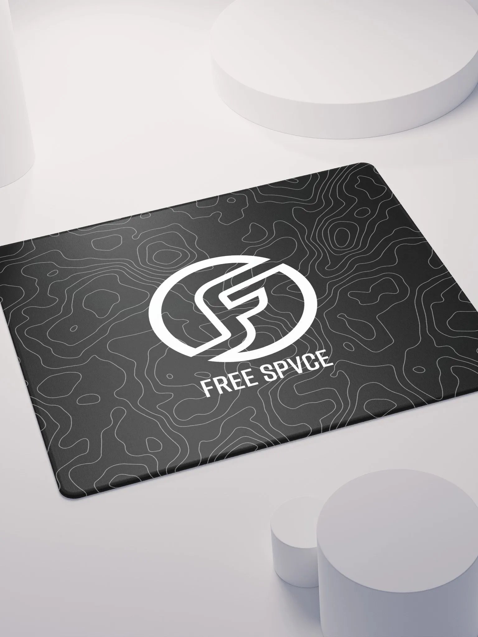 Topographic Black & Grey Mousepad product image (7)