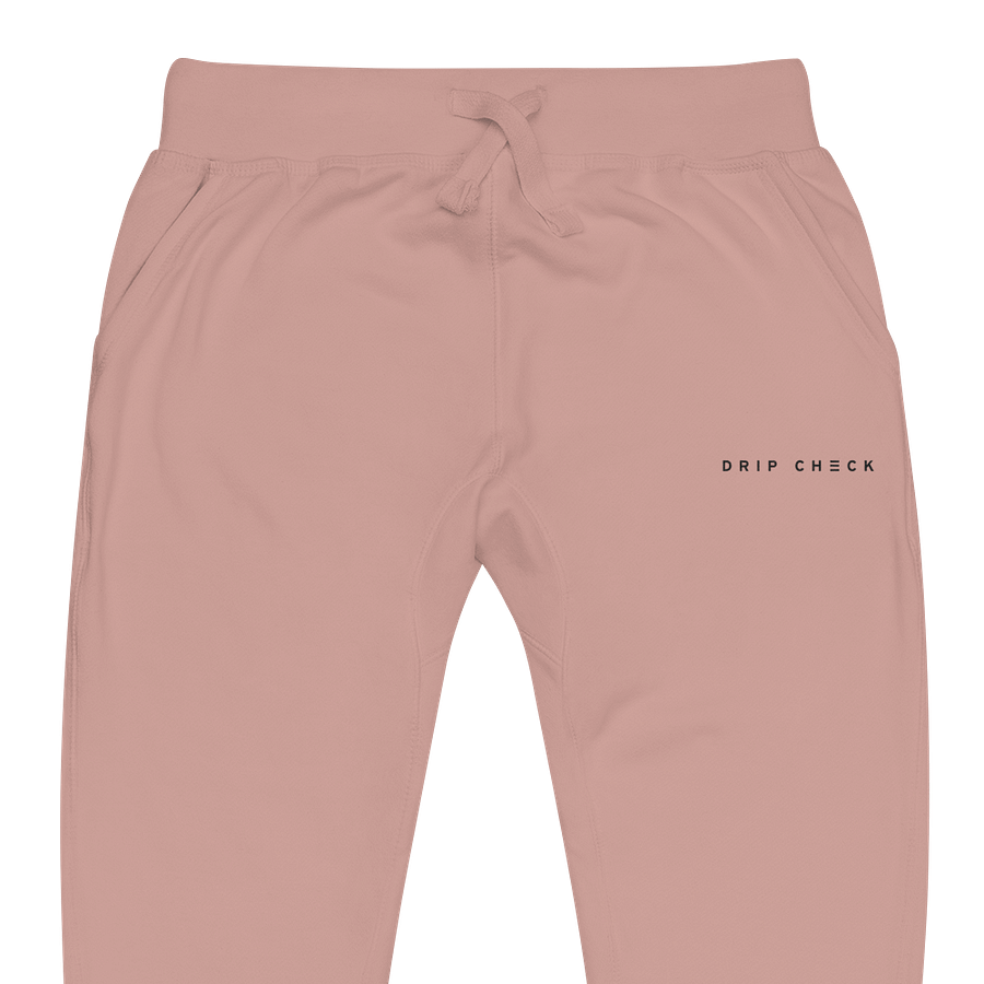 DRIP CHECK UNISEX FLEECE SWEATPANTS - DUSTY ROSE product image (2)