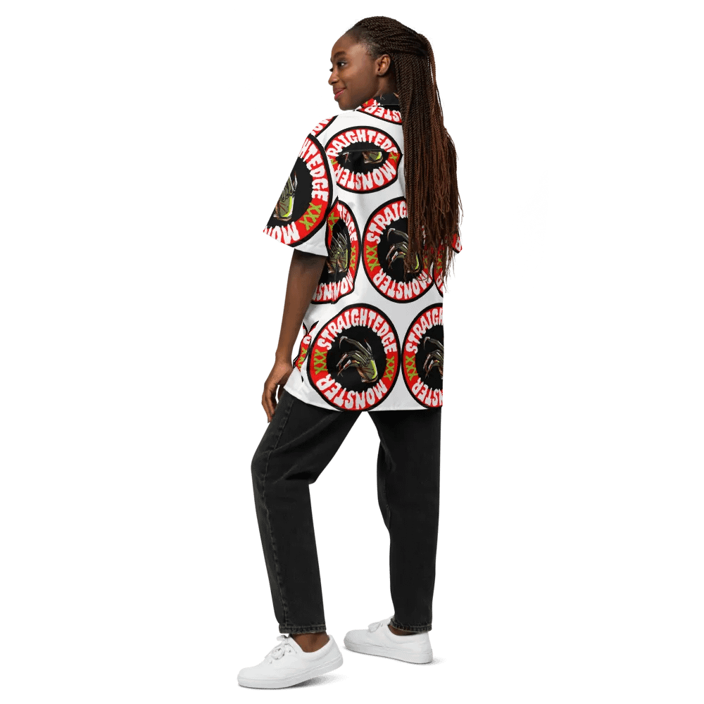 Straightedge Monster Freddy Logo Hawaiian Shirt product image (12)