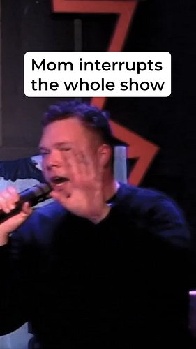 Not even my own mom respects the phone rule at these shows #funny #podcast #comedy #mom #parents