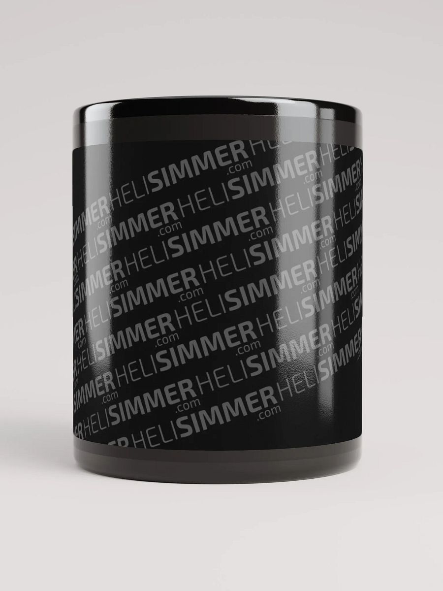 HeliSimmer.com Logo Mug - All black product image (9)