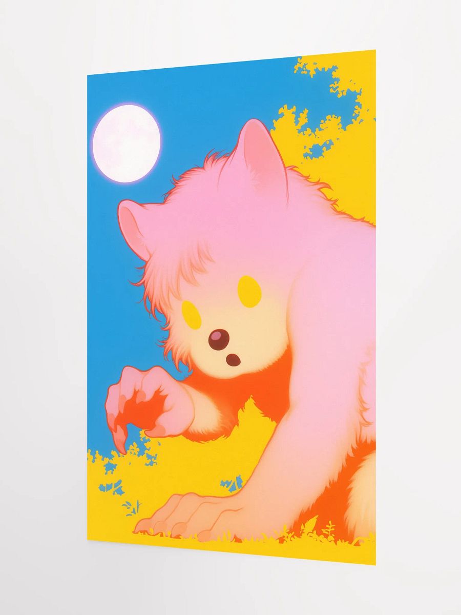 Whimsical Fantasy Werewolf Matte Poster product image (3)
