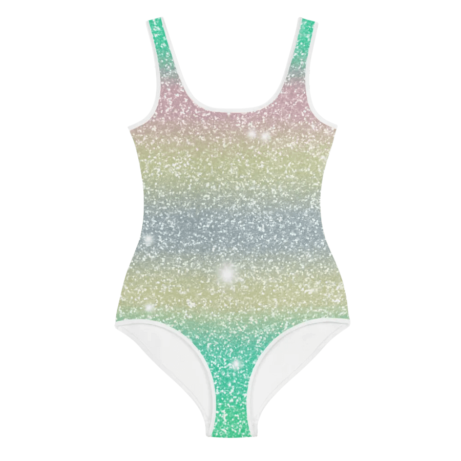 Glitter Unicorn Texture Design Youth Swimsuit (1) product image (1)