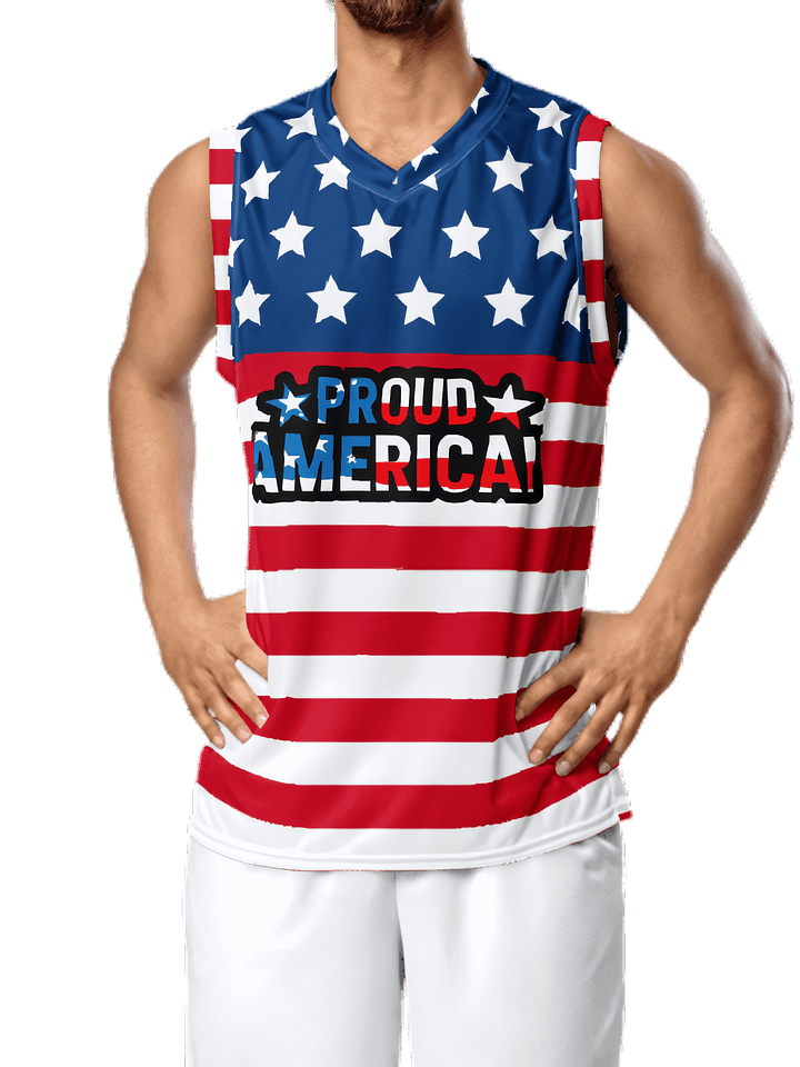 Basketball Jersey: Proud American product image (1)