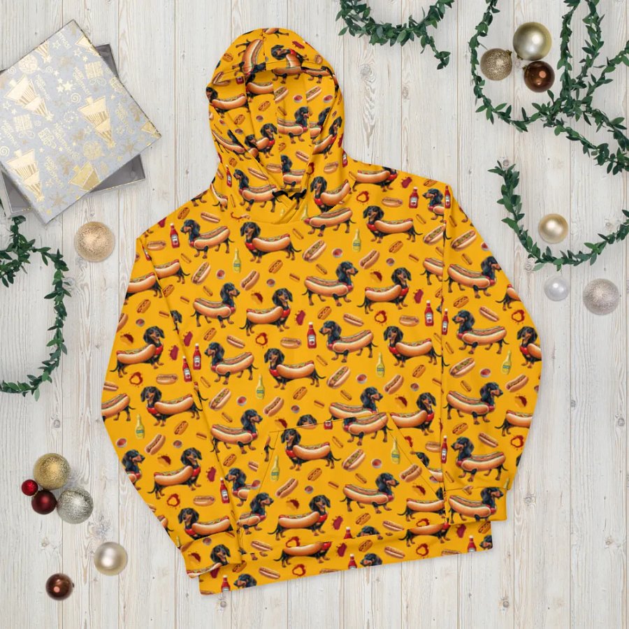 Dachshund Delight All-Over Hoodie (Primal) product image (10)