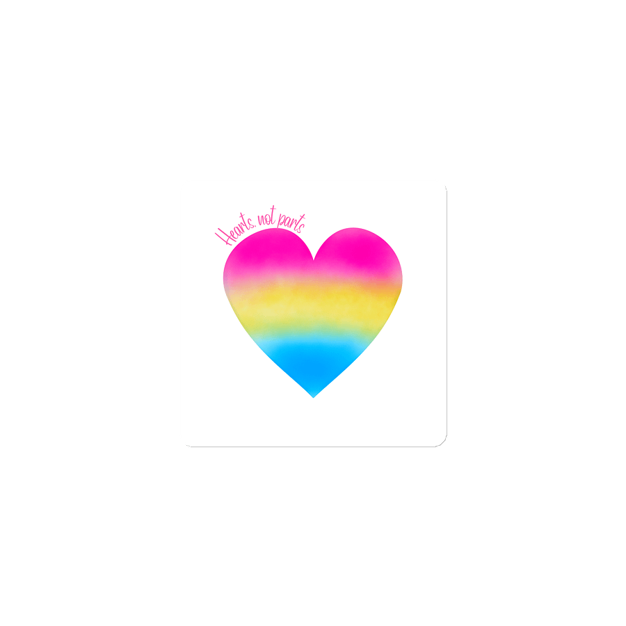 Hearts not parts magnet product image (1)