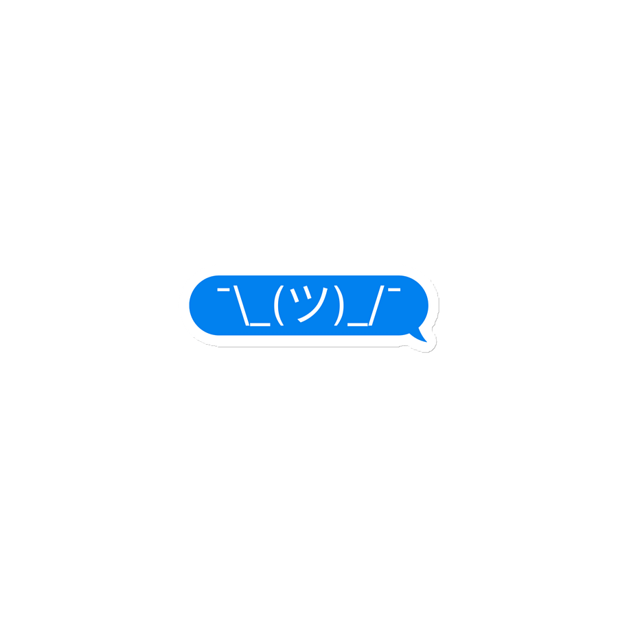 Shrug Text Magnet product image (1)