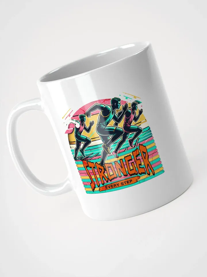 Stronger Every Step Running Retro Mug product image (2)