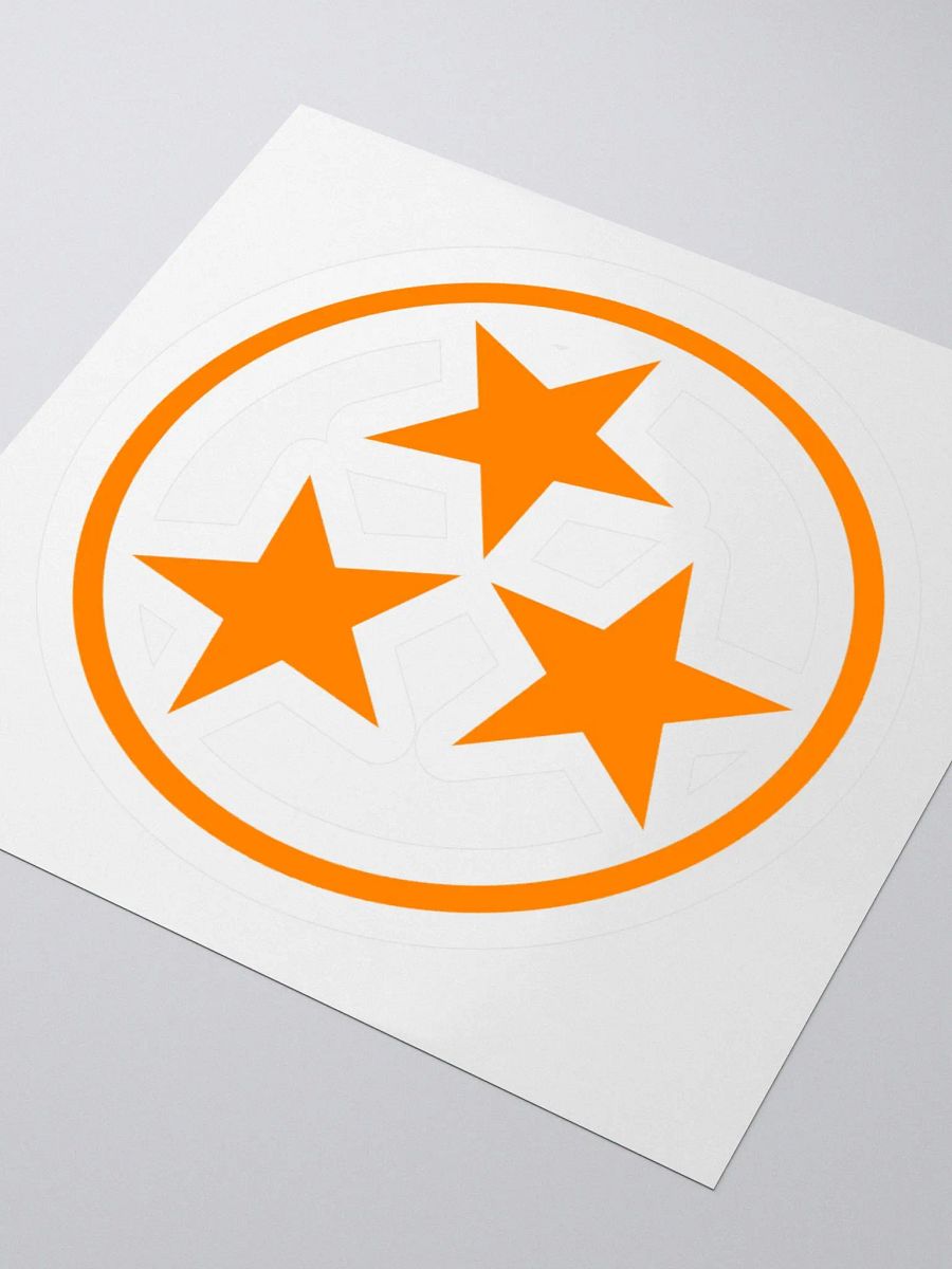 Orange Tri Star Sticker product image (1)