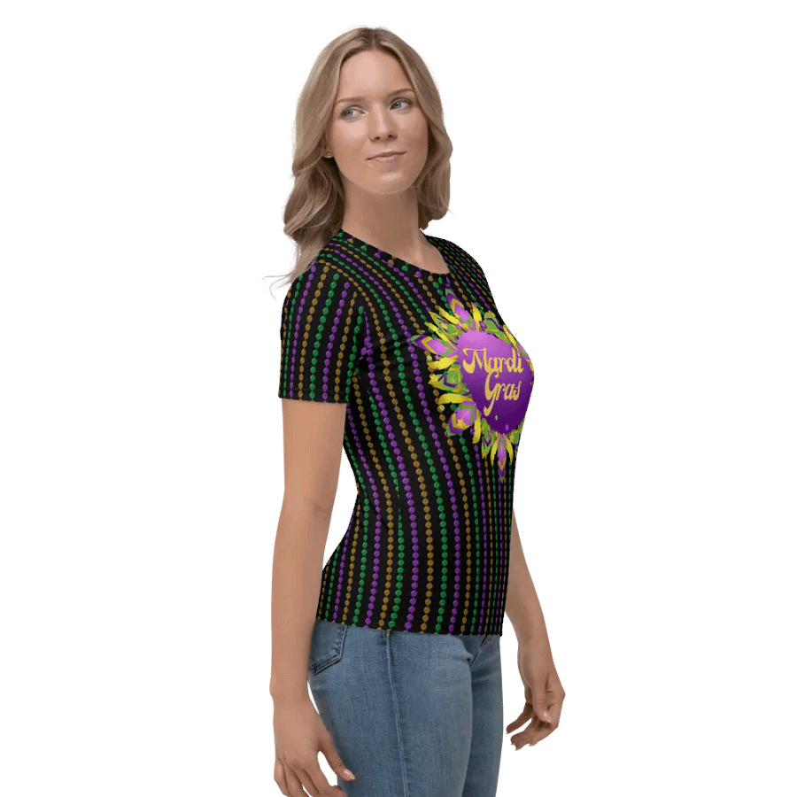 Mardi Gra All Over Print T-shirt product image (4)