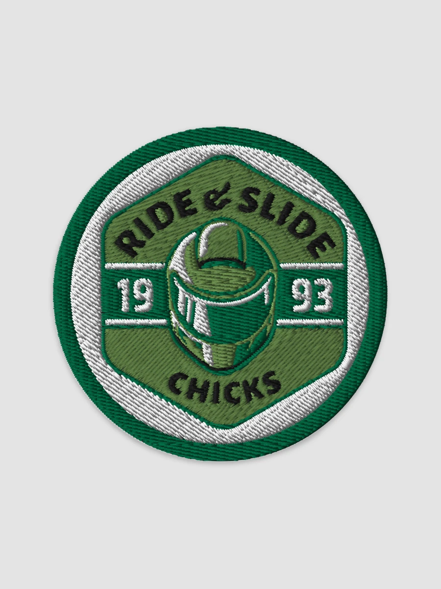 Ride & Slide Embroidered Patch ( Round) product image (1)