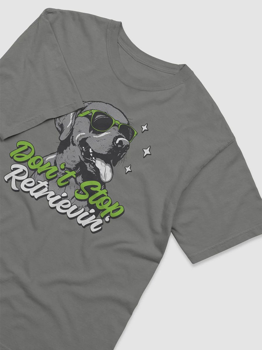 Don't Stop Retrievin' Funny Labrdaor Retriever (Black/Choco) T-Shirt | Retro Y2K Style Half-Tone Design for Dog Lovers product image (6)