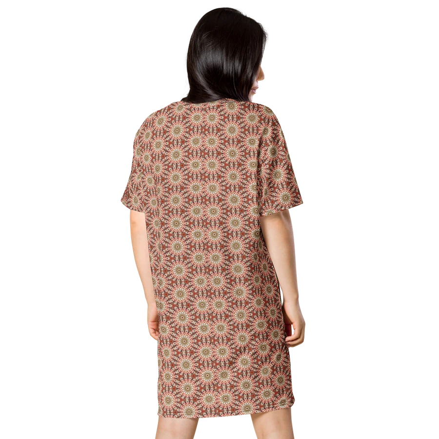 Abstract Suns Pattern Ladies T Shirt Dress product image (3)
