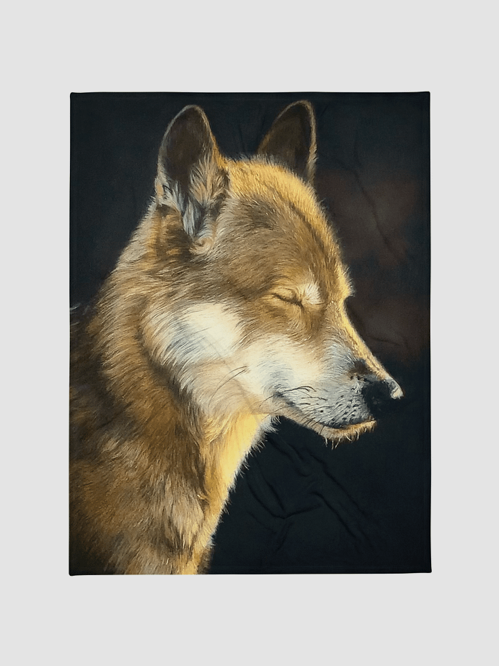 Dawn Wolf Throw Blanket product image (1)