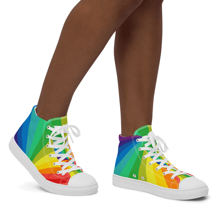 Woman's Trippy Rainbow High Tops product image (1)