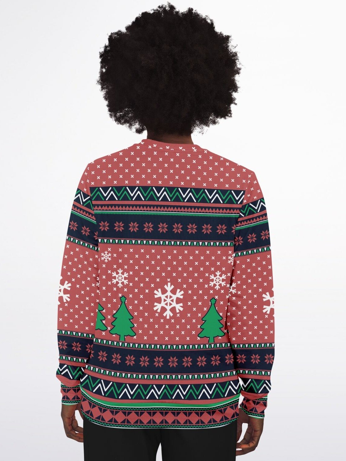 "I'm Full of Holiday Spirit" Ugly Christmas Sweater | Wine Lover Holiday Sweatshirt | Festive Drinking Humor Winter Outfit product image (6)