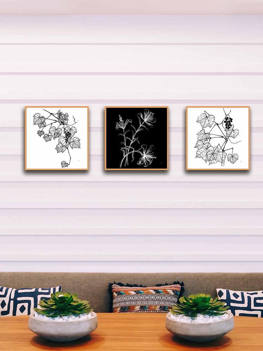 Grapevine Dreams Canvas Print - Grape Leaves Stylish product image (8)
