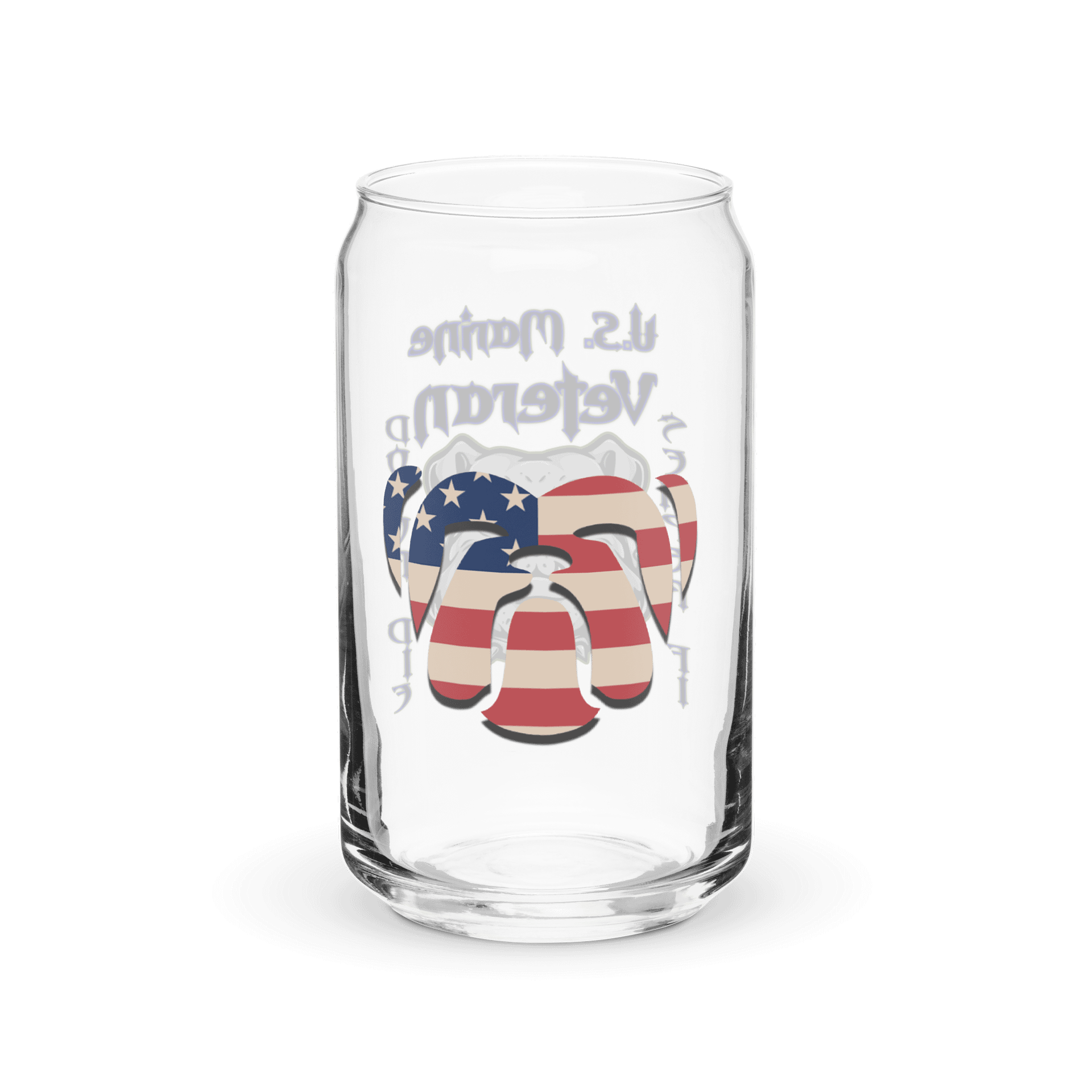 U.S. Marine Veteran Can Glass product image (3)
