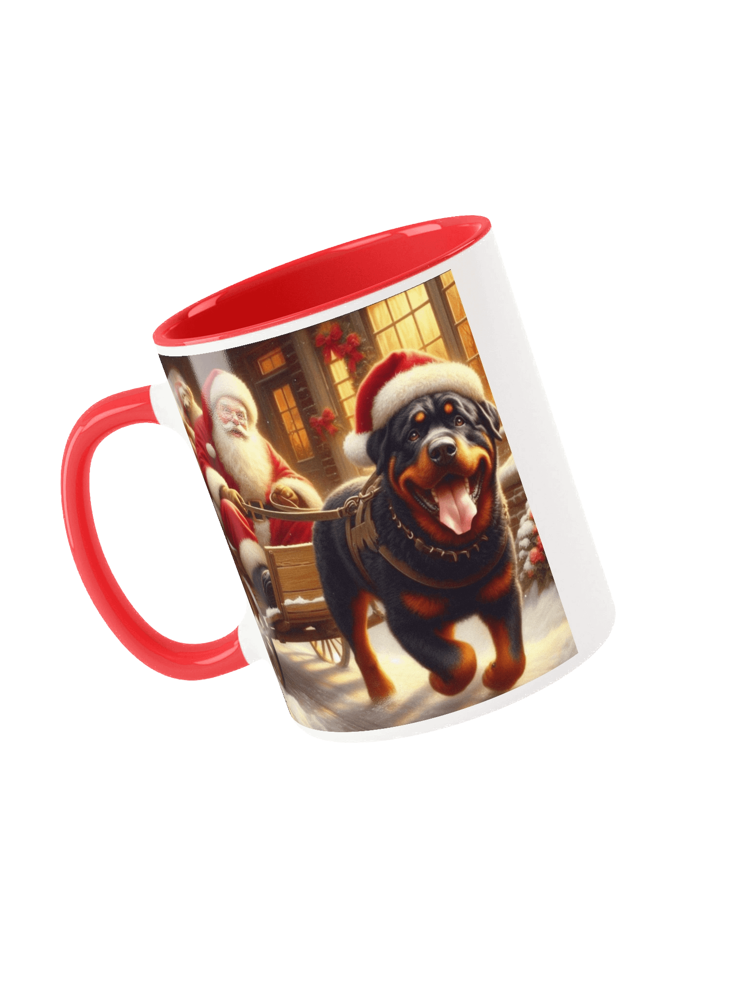 Santa's Rottweiler Sleigh Mug product image (11)