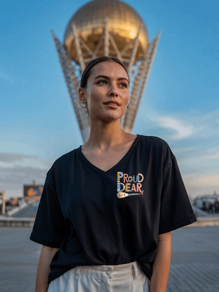 Singer From Kazakhstan Bella Canvas Unisex V-Neck product image (2)