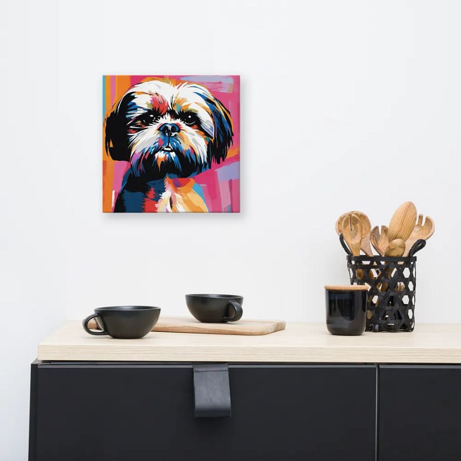 Colorful Shih Tzu Wall Art #545 product image (4)
