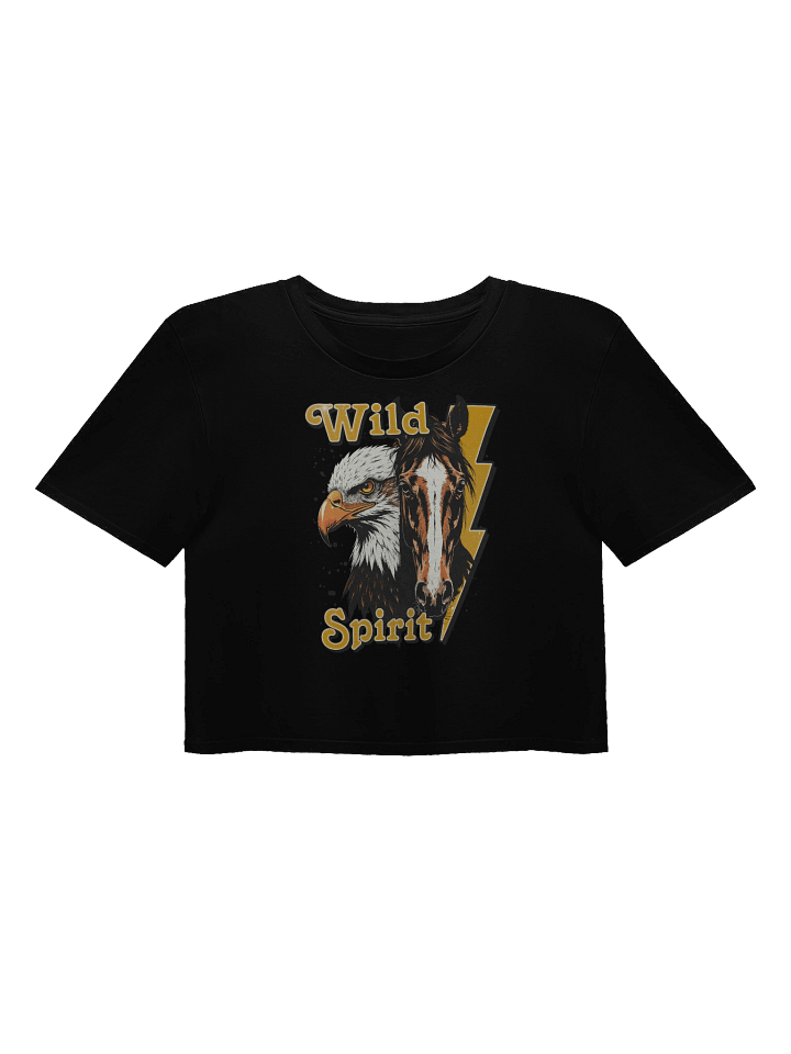 The "Wild Spirit" Eagle & Horse Premium Crop Top product image (2)