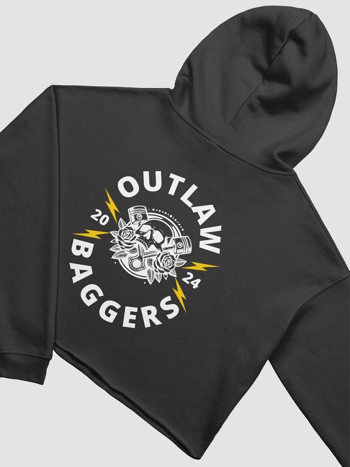 Outlaw Baggers Piston Crop Top Hoodie product image (1)