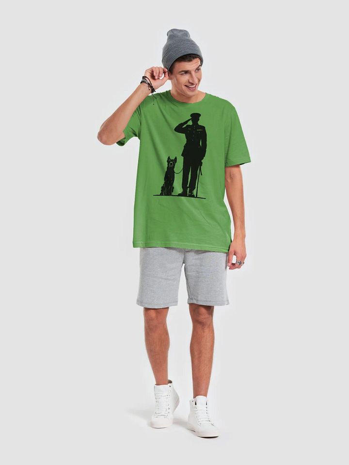 Army captain and dog saluting product image (2)