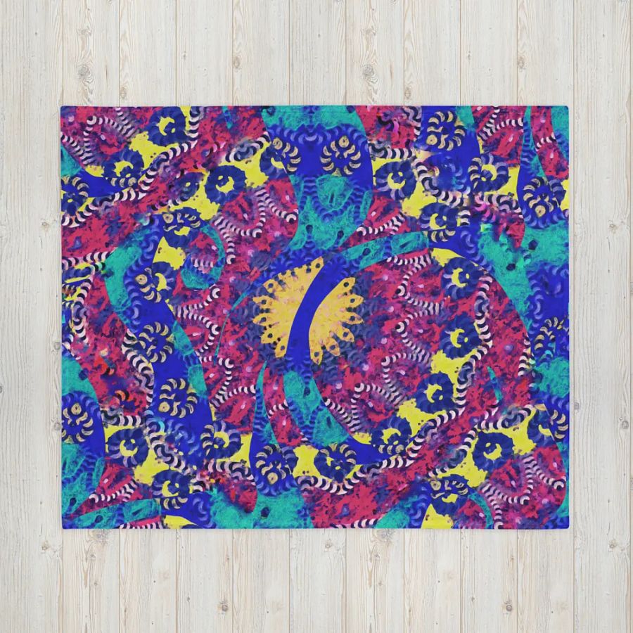 Caribbean Graffiti Throw Blanket product image (16)