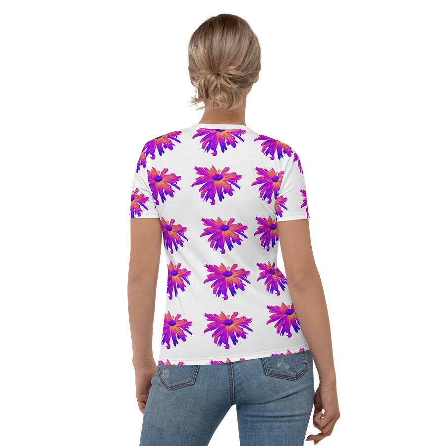 Abstract Pink Floating Daisy Flower Women's T Shirt product image (2)