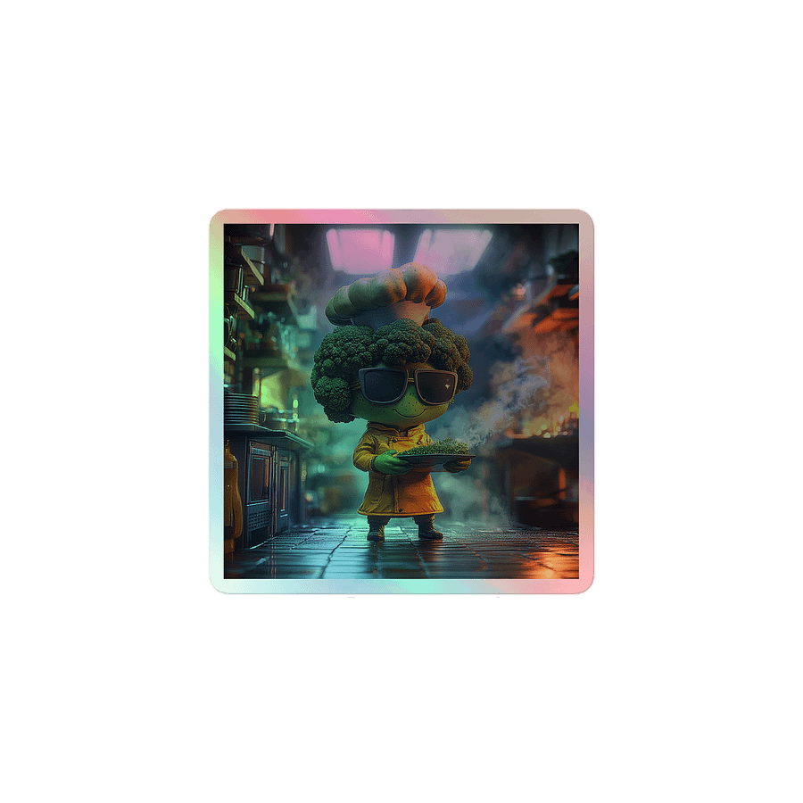 holographic LET HIM C O O K stickers product image (1)