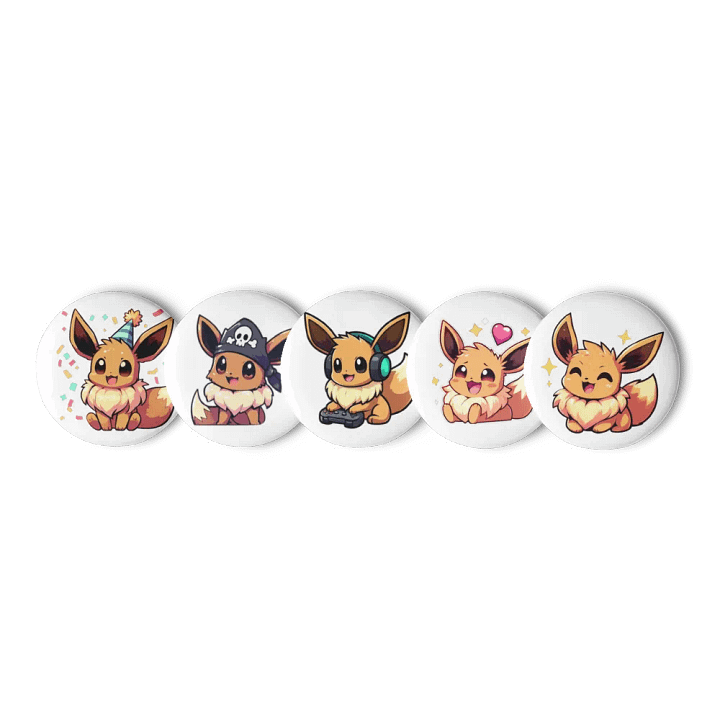 5 pack eevee button badges product image (1)