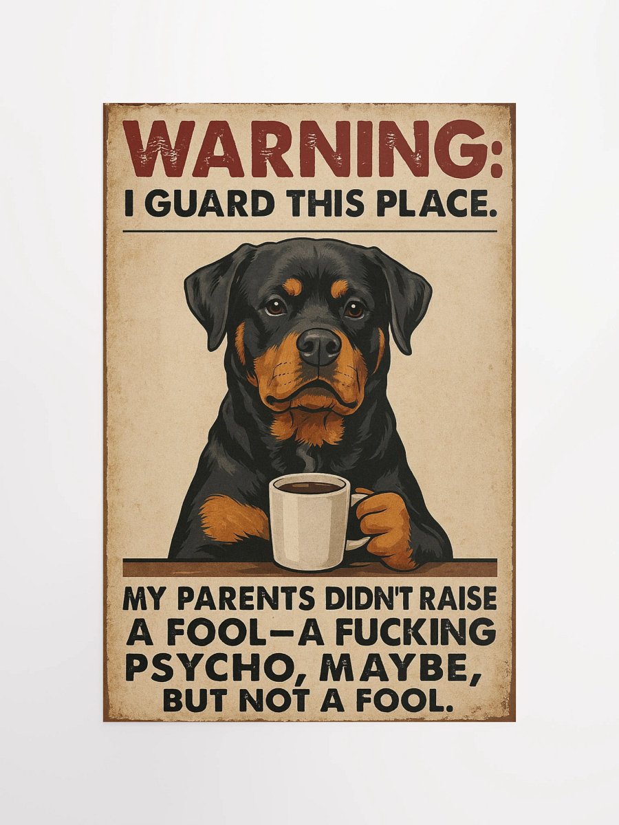 Funny Guardian Rottweiler Poster product image (10)