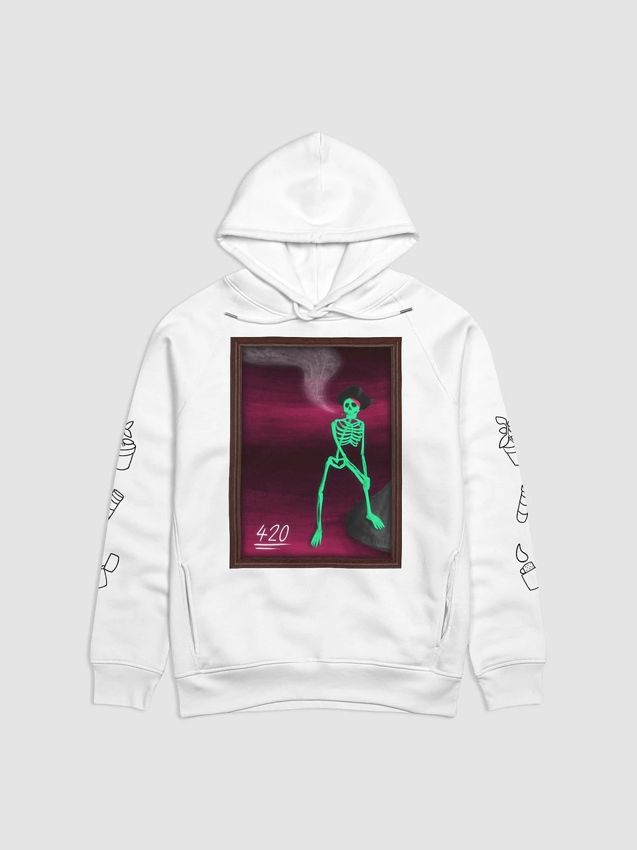 AWESOME SKELETON PAINTING HOODIE [WHITE] product image (1)