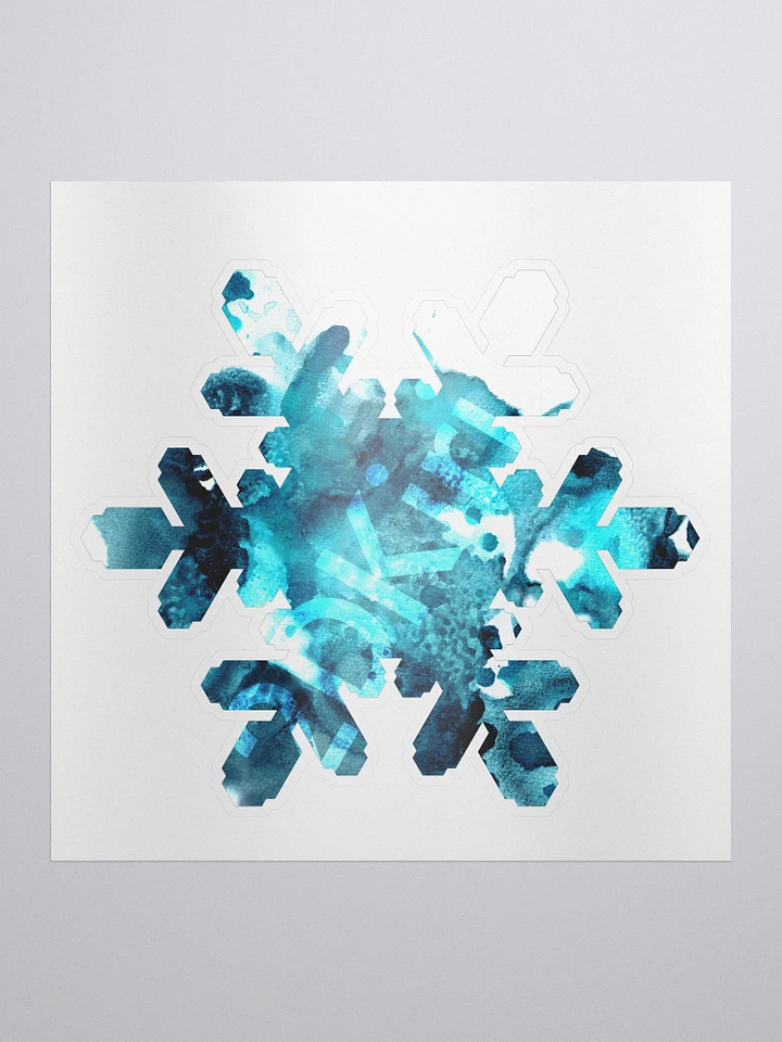 Blue Snowflake Sticker product image (1)
