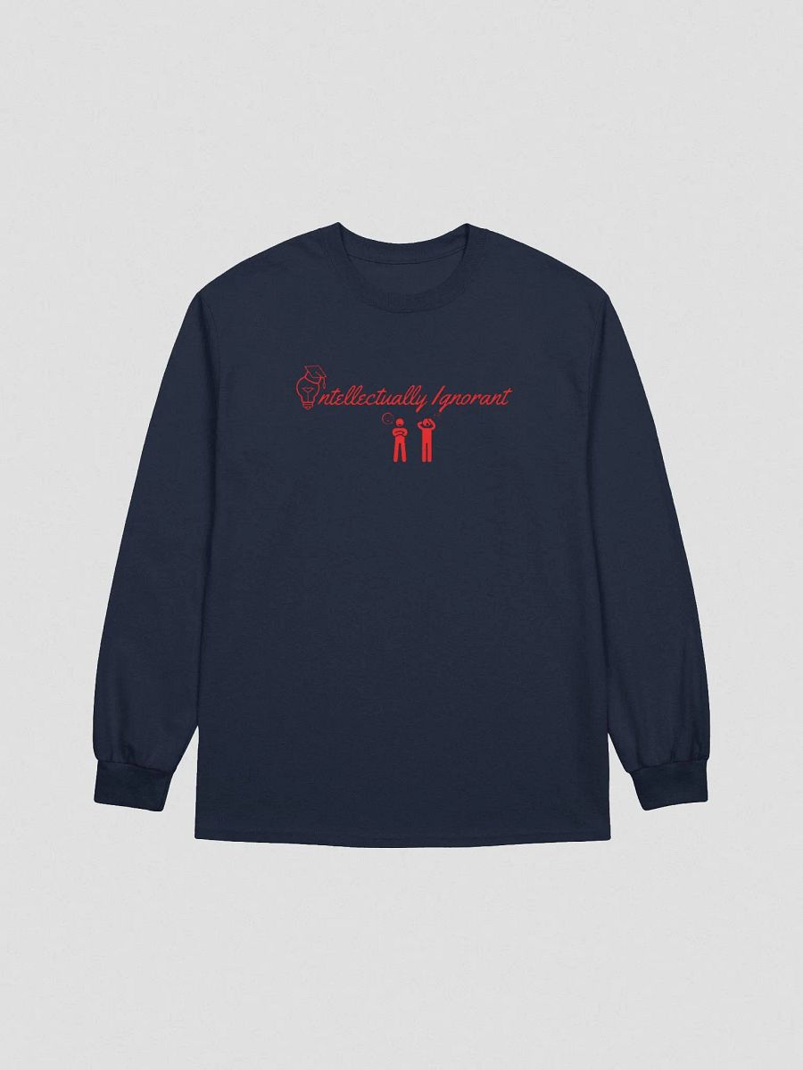Intellectually Ignorant Long sleeve T-shirt (RED LOGO) product image (1)